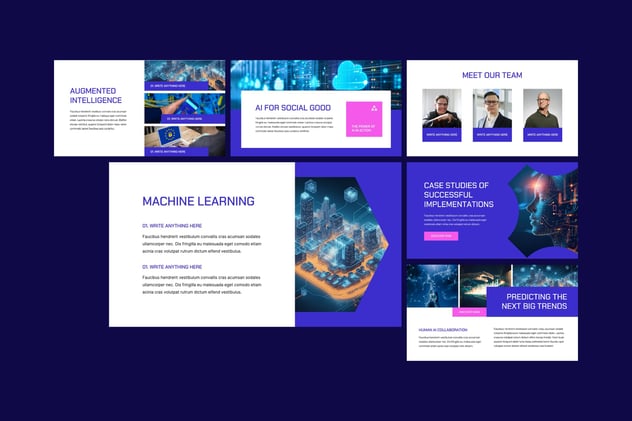 人工智能活动科技创新企业方案PPT模板 - PPT派