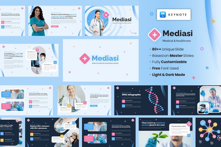 医疗保健讲述展示诊疗服务管理Keynote模板 - PPT派