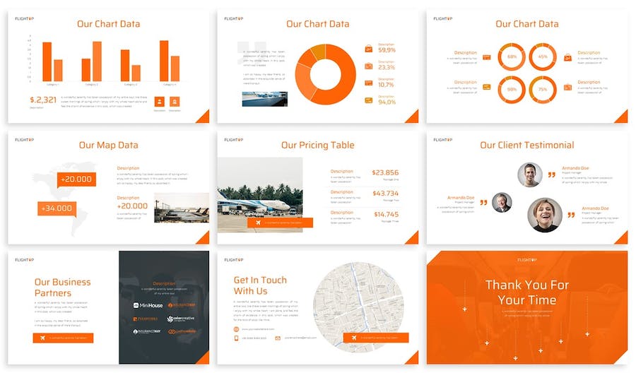 航空公司品牌介绍服务展示Keynote模板 - PPT派