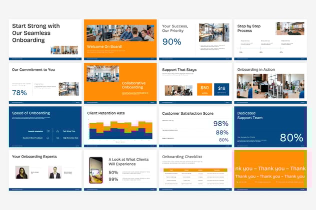 客户入职欢迎流程管理PPT模板 - PPT派