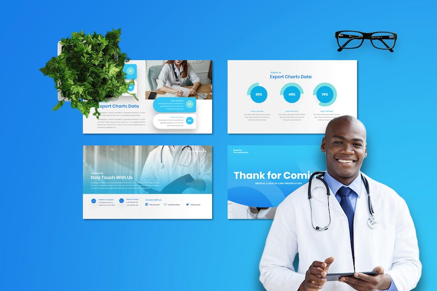 生活护理医疗保健健康宣传Keynote模板 - PPT派