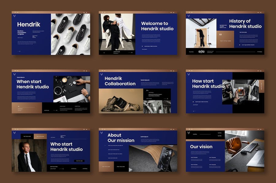 商业品牌创意展示方案PPT模板 - PPT派