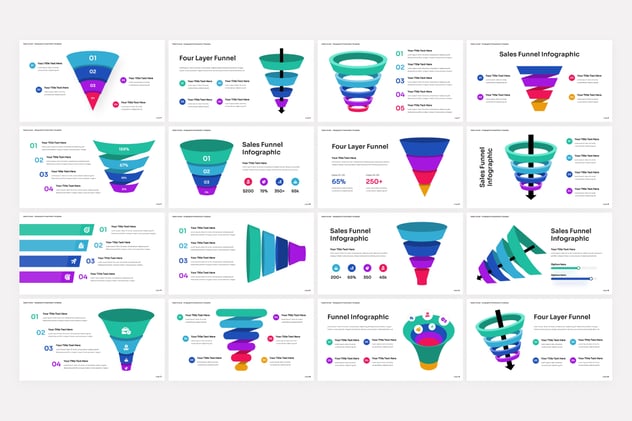 电商销售漏斗营销转化策略讲述展示PPT模板 - PPT派