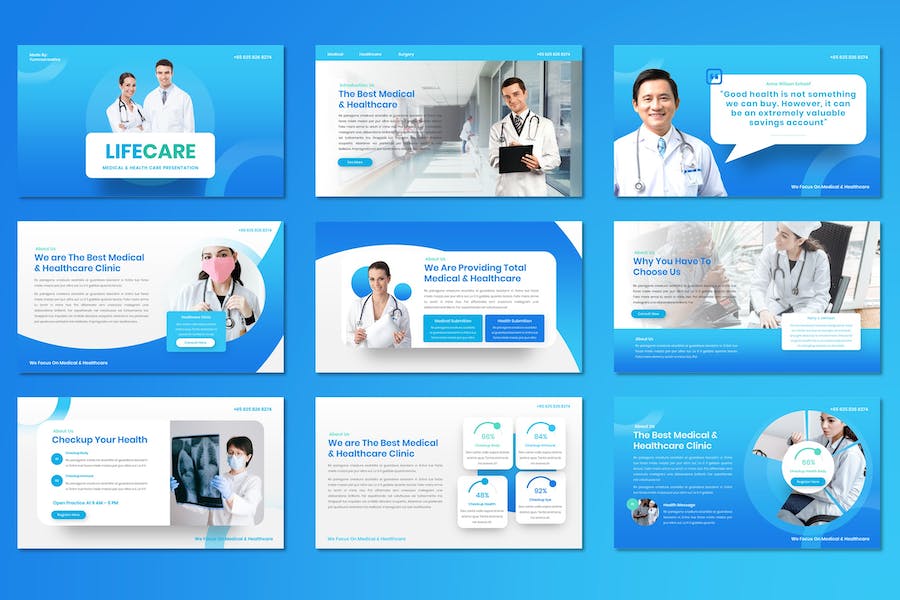 生活护理医疗保健健康宣传Keynote模板 - PPT派