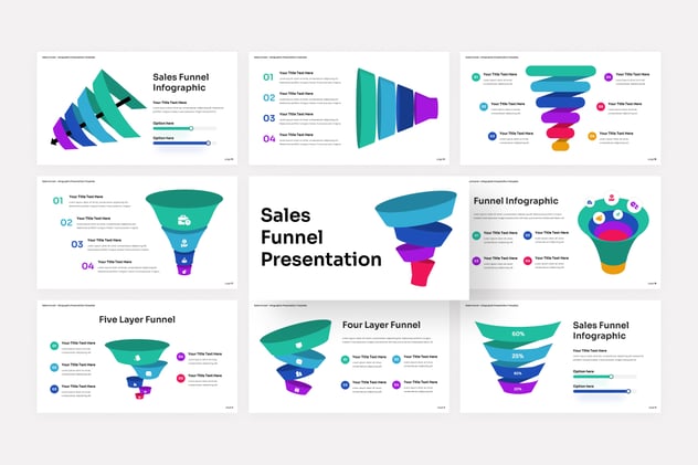 电商销售漏斗营销转化策略讲述展示PPT模板 - PPT派