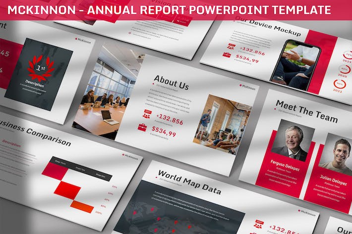 年度财务业绩总结展示PPT模板 - PPT派