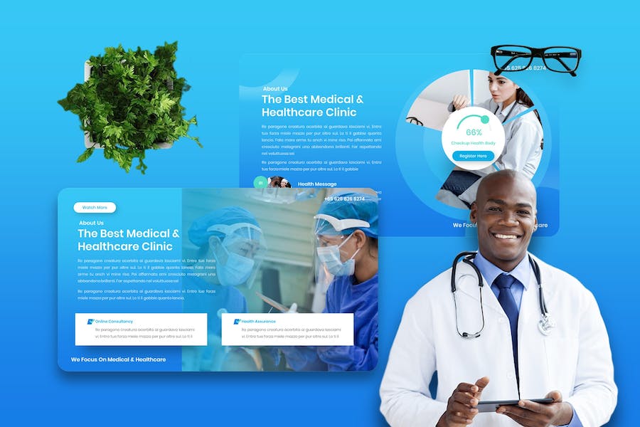 生活护理医疗保健健康宣传Keynote模板 - PPT派