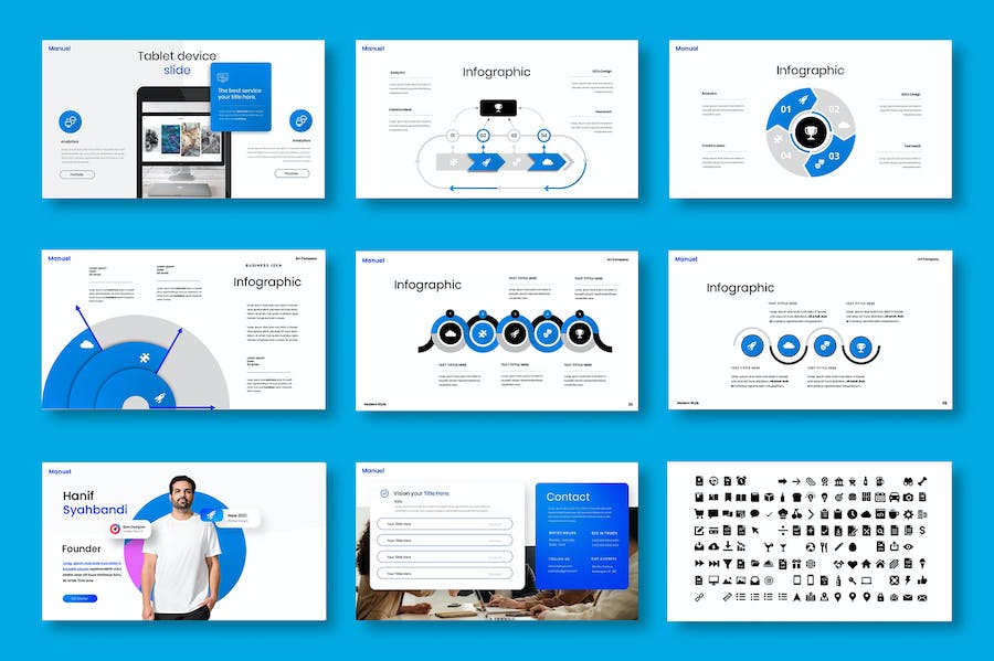 创意商务品牌产品展示PPT模板 - PPT派