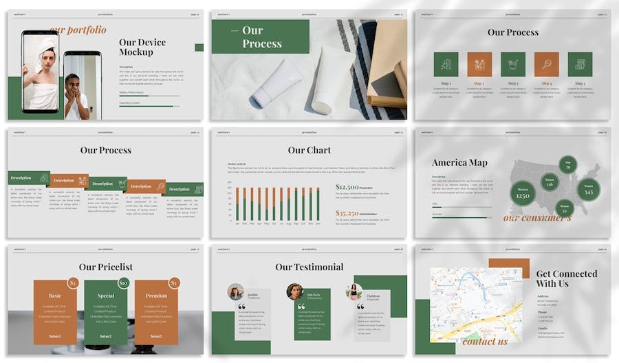 护肤保湿产品推介宣传PPT模板 - PPT派