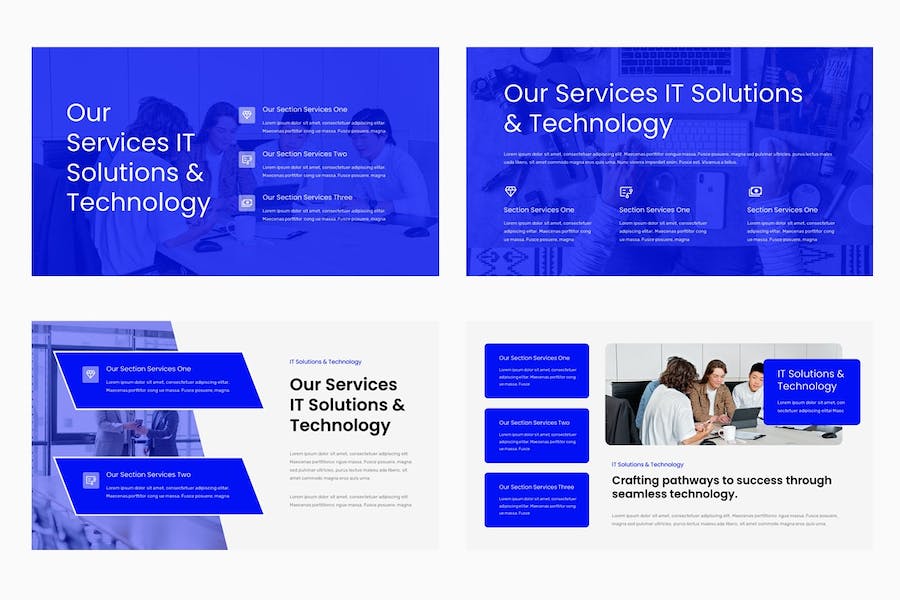 IT技术解决方案科技服务Keynote模板 - PPT派