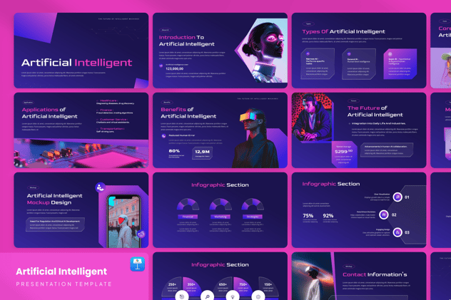 人工智能融资演讲方案Keynote模板 - PPT派