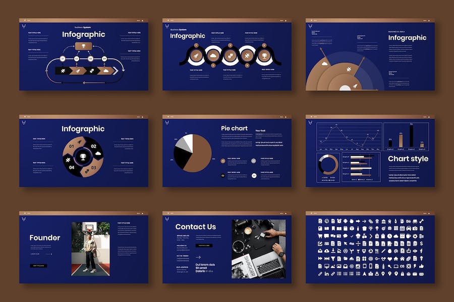 商业品牌创意展示方案PPT模板 - PPT派