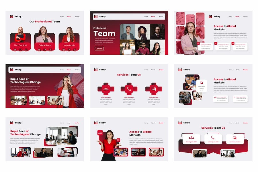 商务服务展示方案Keynote模板 - PPT派