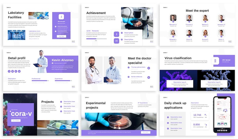 医疗健康讲述展示服务管理方案PPT模板 - PPT派