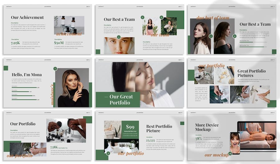 护肤保湿产品推介宣传PPT模板 - PPT派