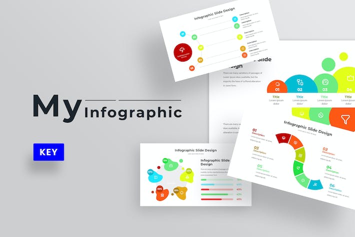 国外个人业务信息图形展示Keynote模板 - PPT派
