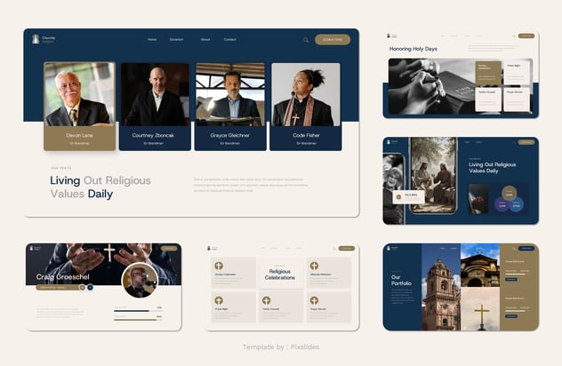 宗教信仰活动主题演讲传播Keynote模板 - PPT派
