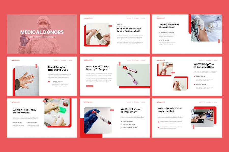 医疗捐献募捐推广宣传PPT模板 - PPT派