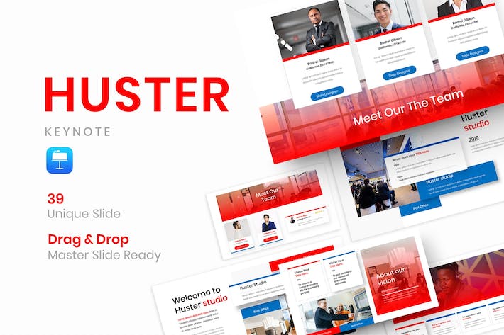 活力商务企业宣传推广Keynote模板 - PPT派