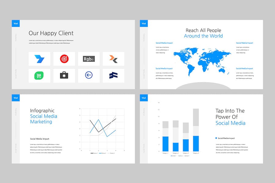社交媒体营销推广策略讲述Keynote模板 - PPT派
