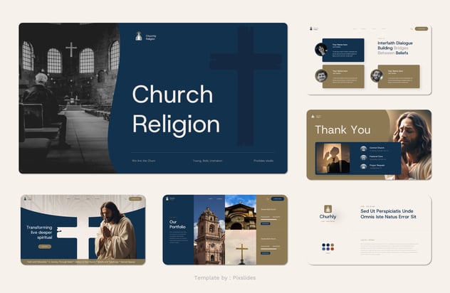 宗教信仰活动主题演讲传播Keynote模板 - PPT派