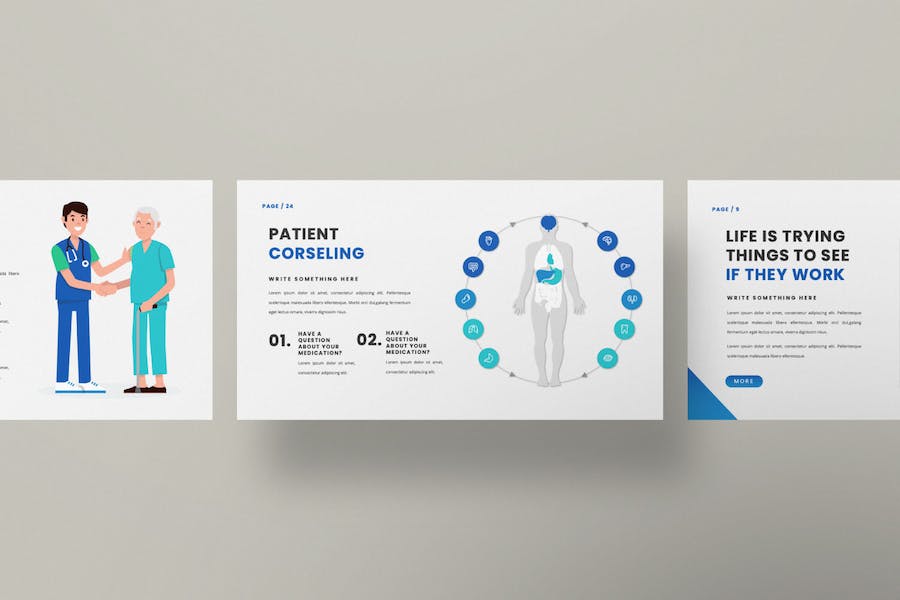 医疗机构诊疗健康管理服务推介专业知识展示PPT模板 - PPT派