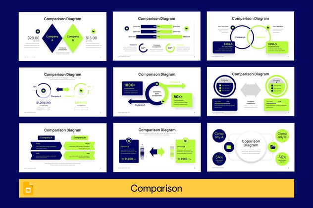 产品对比分析竞争方案PPT模板 - PPT派