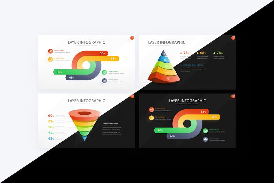 Layer-infographic-gradient-powerpoint-template - PPT派