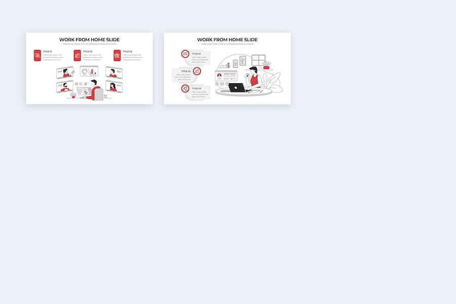 居家办公工作管理信息图形Keynote模板 - PPT派