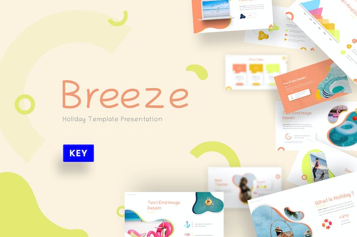 微风清新创意商业演讲Keynote模板 - PPT派