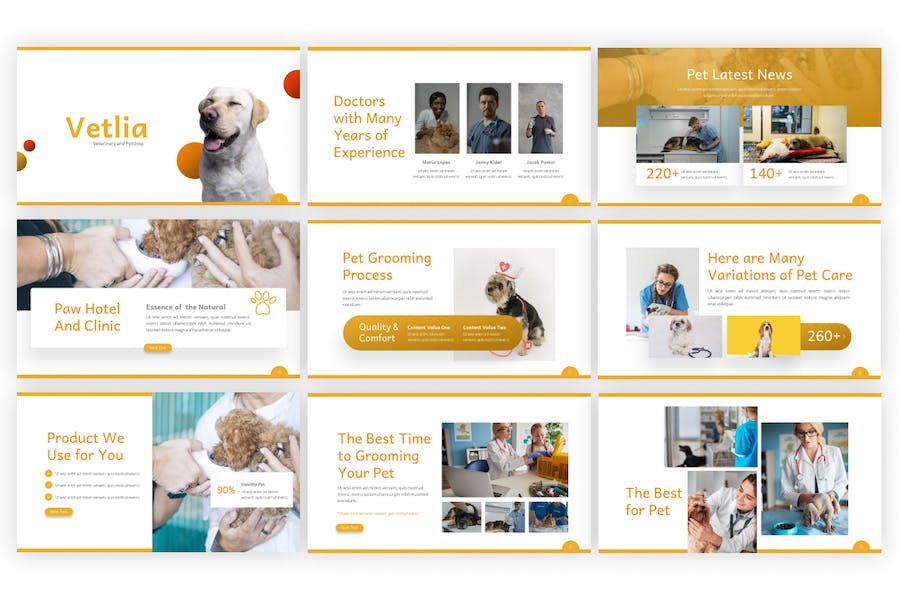 Vetlia-veterinary-and-petshop-keynote-template - PPT派