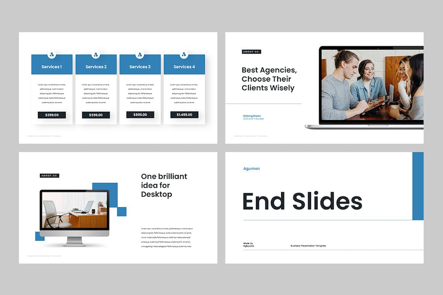 商业营销核心策略Keynote演示模板 - PPT派