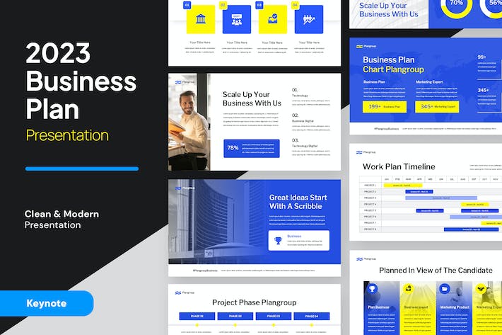 商业计划融资路演讲述展示推介方案Keynote模板 - PPT派