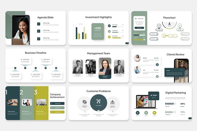 业务数据统计分析报告Keynote模板 - PPT派