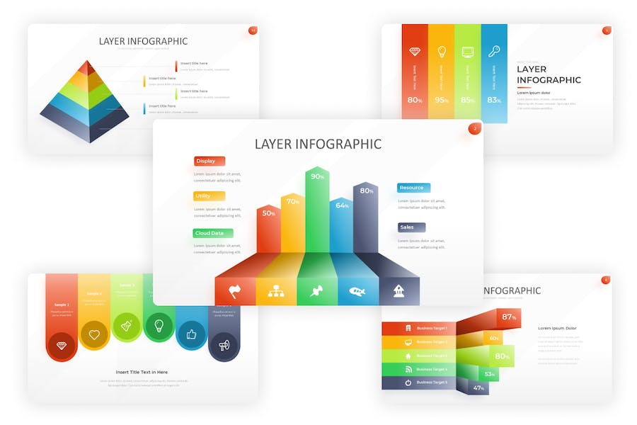 Layer-infographic-gradient-powerpoint-template - PPT派