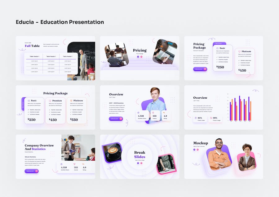 教育课程设计教学方案讲述Keynote模板 - PPT派