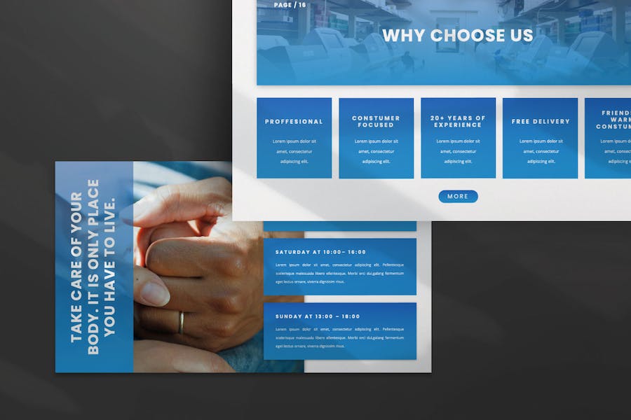 医疗机构诊疗健康管理服务推介专业知识展示PPT模板 - PPT派