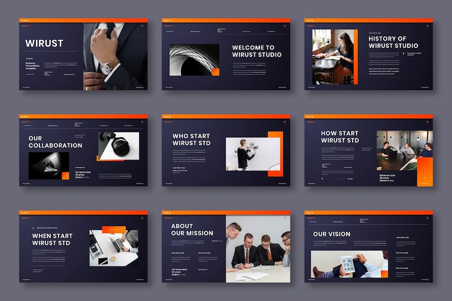 企业产品服务解决方案展示介绍PPT模板 - PPT派