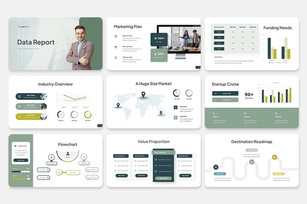 业务数据统计分析报告Keynote模板 - PPT派