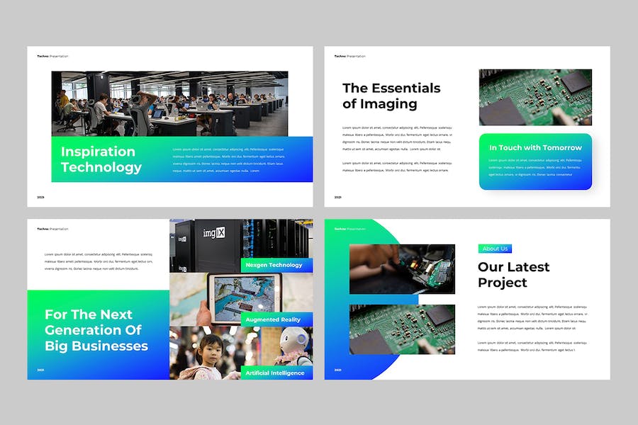 科技技术行业解决方案PPT模板 - PPT派