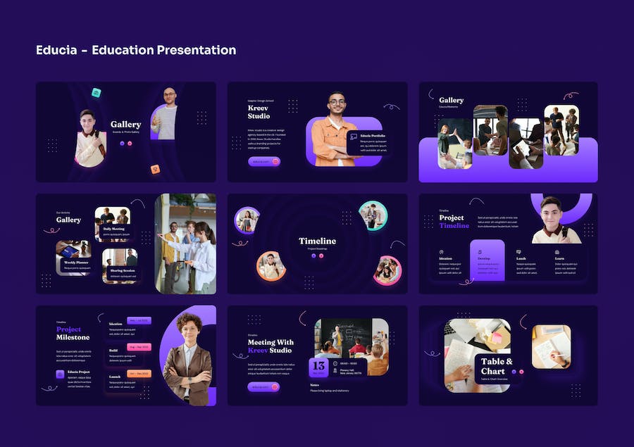 教育课程设计教学方案讲述Keynote模板 - PPT派