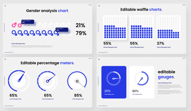 Excel可编辑数据图表统计PPT模板 - PPT派