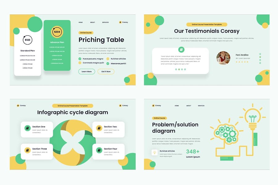 在线教育课程设计教学PPT模板 - PPT派