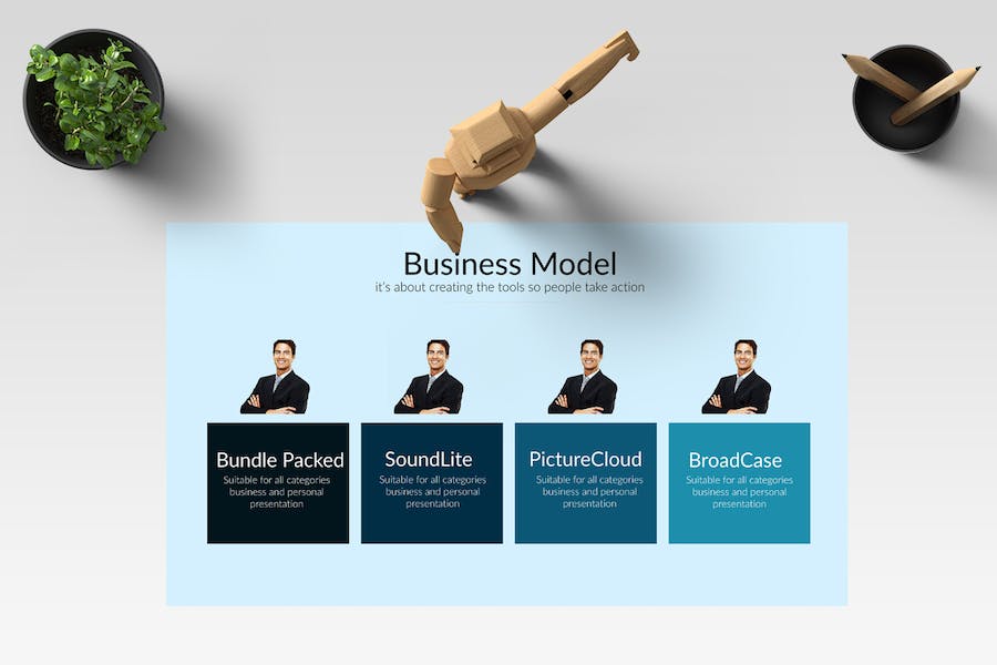 团队介绍商务公司融资演讲方案Keynote模板 - PPT派