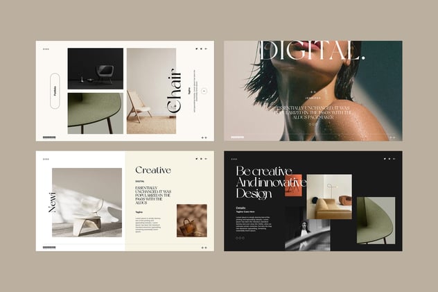 商务业务作品集投资组合展示PPT模板 - PPT派