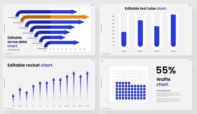 Excel可编辑数据图表统计PPT模板 - PPT派