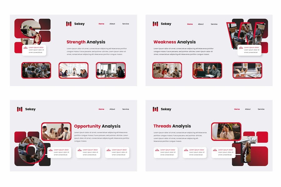 商务服务展示方案Keynote模板 - PPT派