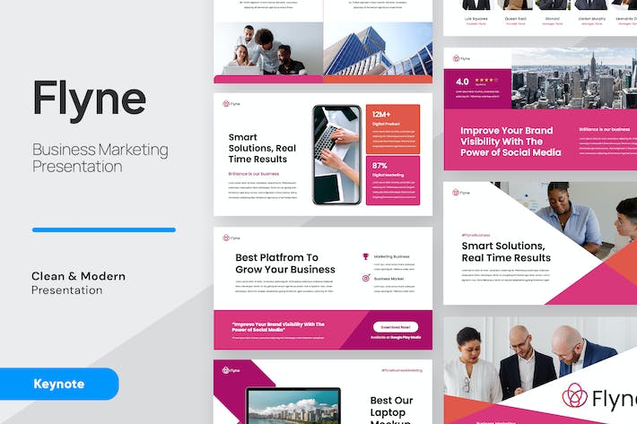 商业营销推广策略讲述方案Keynote模板 - PPT派