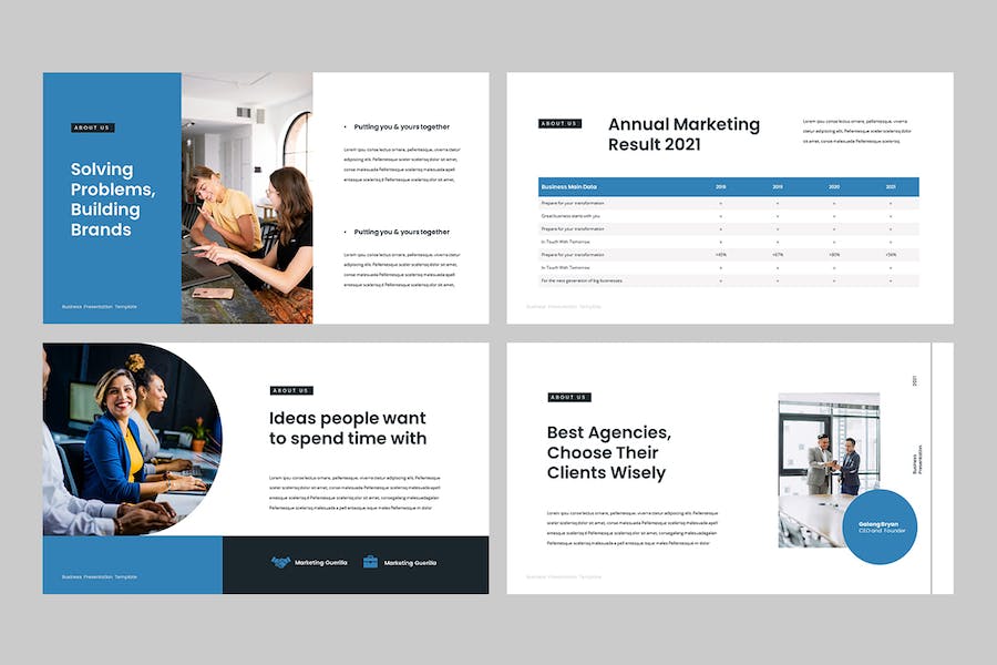 商业营销核心策略Keynote演示模板 - PPT派