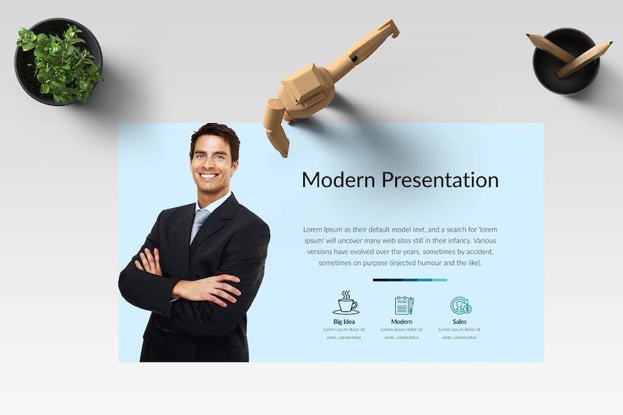 团队介绍商务公司融资演讲方案Keynote模板 - PPT派